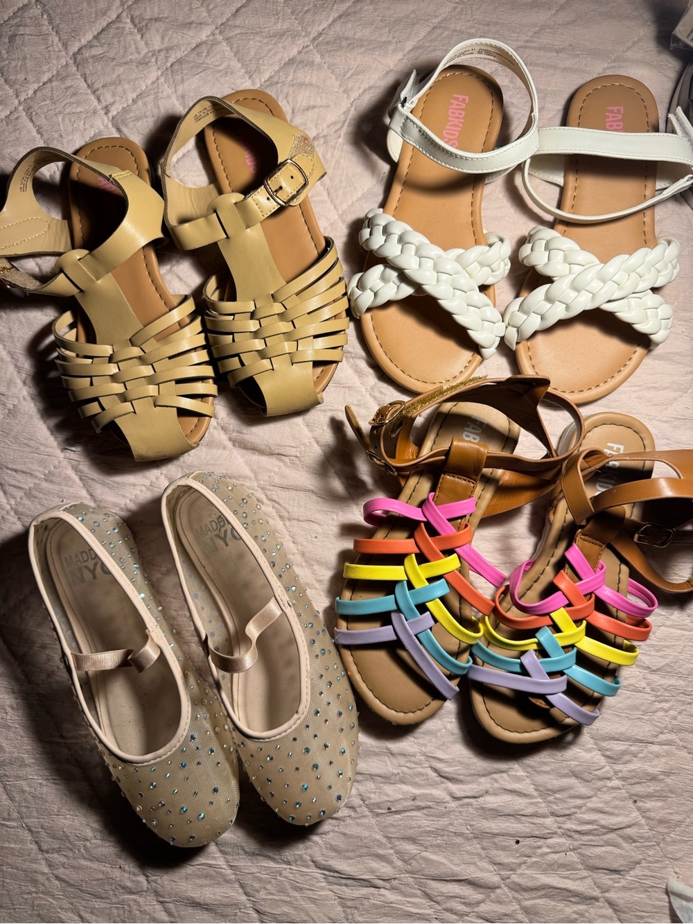 Set of 4 girls shoes size 13